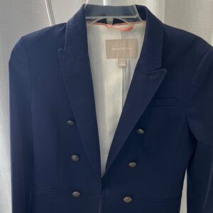 Banana Republic navy jacket with gold buttons